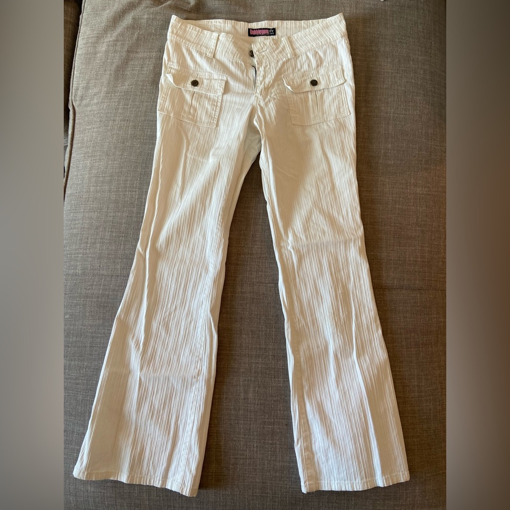 Bubblegum white slits  pants